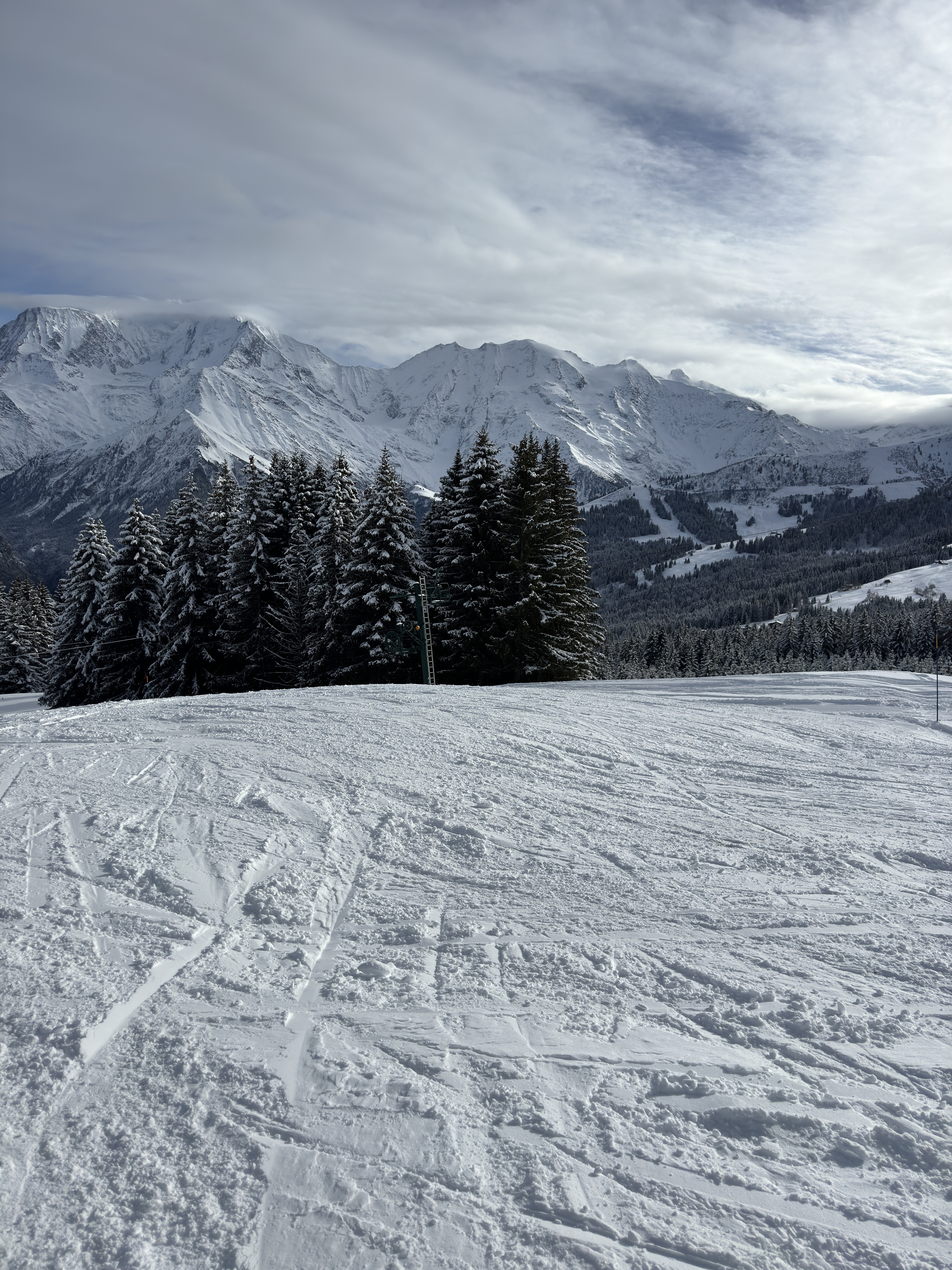 Sport d'hiver à la montagne